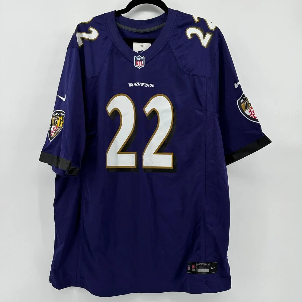 Nike Baltimore Ravens Derrick Henry 22 NFL Game Jersey Mens Purple XL